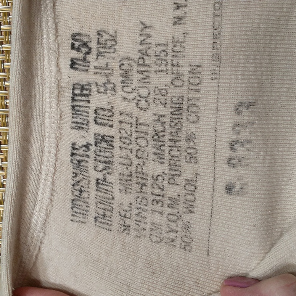 Vintage mens wool undershirts - Picture 4 of 4